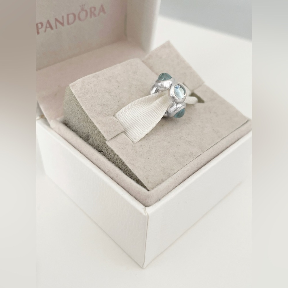 Pandora Blue Topaz Cabochon Charm | Retired - Picture 2 of 3